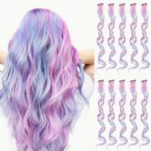10pcs/Pack Women's Colorful Unicorn Design Hair Clips ,Hair Accessory