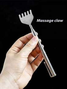Portable Stainless Steel Back Scratcher And Massager Tool Set For Home Use