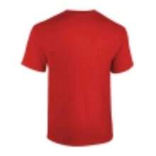 Camp Life With Campsite Scene Men's Pure Cotton Tshirt Comfort Fit - Red - View 2