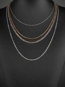 5m/1m/Pack Steel Chain Bulk, Suitable For Silver/Rose Gold O-Shape Flat Chain 1mm/1.5mm/2mm/2.5mm Necklace DIY Jewelry Supplies (Consumable) - Chain - View 7