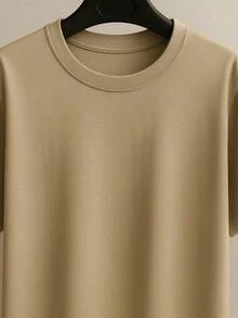 Men's Rodeo Country T-Shirt 100% Cotton Agro Made In Roça Printed Shirt Farm - 卡其色 - 查看 3
