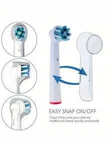 Set de 5 cubiertas de plástico para cabezal de cepillo de dientes, cubierta protectora universal duradera de plástico para uso en viajes y en el hogar, diseño transparente higiénico para cabezal de cepillo de dientes eléctrico