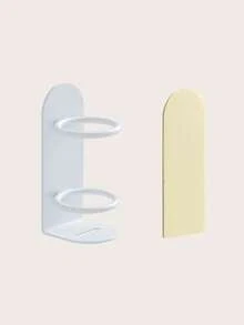 1pc Electric Toothbrush Holder, Wallmount No Drilling Toothbrush Rack Stand Bathroom Toothbrush Hanger For Electric Toothbrush Back To School - Black - View 4