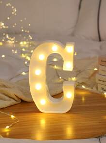 1pc Letter Lights For Holiday Party Decor, Children's Room Decor, 26-Piece English Alphabet & Numbers LED Decorative Light, BABY Anniversary, 6.3inch/16CM, Birthday Decoration And Gift, Holiday Decor And Party, Wedding Decoration, Home Bedroom Decor, Living Room/Gathering Decor, Camping, Warm White Lighting