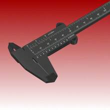 1/2 件高精度塑料游标卡尺，测量内径和外径，标准测量仪器，学生/办公室 0-150 毫米精确测量工具游标卡尺