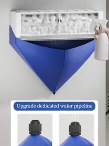 1 pezzo Sacchetto per lavare il condizionatore d'aria, Copertura impermeabile per la pulizia del condizionatore d'aria split, Sacchetto d'acqua per condizionatore d'aria, Sacchetto per la pulizia del condizionatore d'aria con tubo dell'acqua, Sacchetto per l'assistenza al condizionatore d'aria a parete per unità domestiche, casa, hotel, ufficio, strumenti per la pulizia