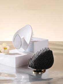 Leaf Tooth Hard Tooth Hair Washing Brush - Women's Scalp Cleaning, Dandruff Massage Hair Salon Shampoo Brush