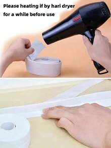 1 Roll Waterproof Toilet Caulk Strip - Self-Adhesive Sealing Tape For Kitchen And Bathroom - Waterproofing Solution To Avoid Wetness, Beautiful Seam Stickers For Workshops, Easy To Clean And Mildew-Resistant Bathroom Accessories Bathroom Tools - White - View 8