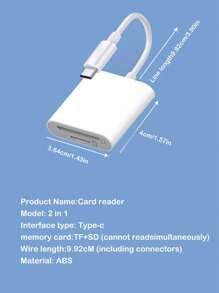2-in-1 Typ-C Smartcard-Leser, USB 3.0, universeller OTG-Kartenleser, unterstützt SD/TF-Karten