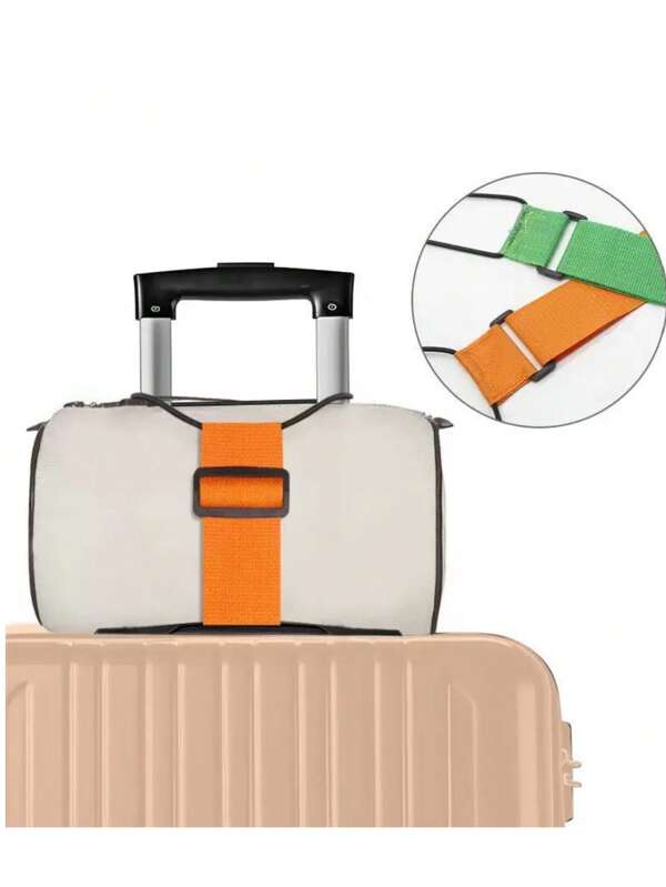 Correa de equipaje de viaje 2024, correa ajustable resistente al desgaste para maleta, bolsa conveniente y portátil para accesorios y artículos escolares