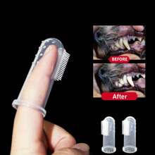 5pcs/10pcs Pet Dog & Cat Finger Toothbrush, Effective Breath Freshening & Gum Health Promotion, Portable Design Suitable For Daily Oral Care, Edge Cleaning
