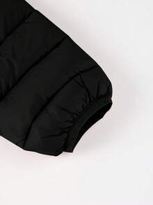 Giolshon Women's Casual Hooded Down Jacket With Pockets, Lightweight And Warm, Suitable For Daily Wear - Black - View 8