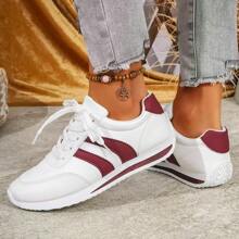 Tênis Casuais Versáteis e Leves de 2024 para Mulheres, Estilo de Campus com Cadarço Antiderrapante