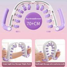 Handheld Fitness Ring Leg Clamping Roller Massager Thin Leg Artifact Calf Meridian Dredging Tendon Rolling Rod
