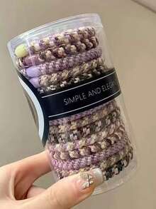 15个/盒 Kimberly Lin 高马尾发圈，加厚编织弹力发圈，女士弹力发饰，发圈，头饰，发绳发带头饰