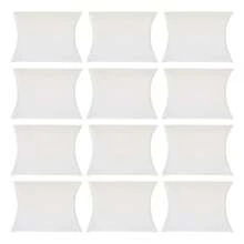 50PCS Paper Gift Pillow Boxes Candy Chocolate Gift Packing Wrap Pouch Pie Bags For Wedding Birthday Baby Shower Party