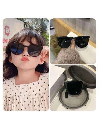1/6pcs Set Fashionable Children Fashion Glasses, Eyewear For Boys And Girls, Foldable Stylish Fashion Glasses For Toddlers And Kids