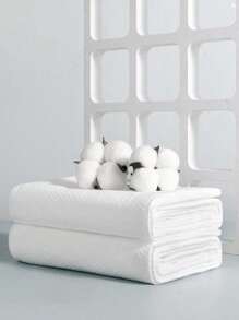 便携式一次性浴巾，更大更厚，独立包装，柔软亲肤，舒适，吸水性强，适合商务旅行、居家、健身房、办公室、度假和露营，毛巾，浴巾，身体清洁毛巾 - 白色 - 查看 8