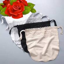 1/2/3/4pcs Women's Color Block Lace Bra Pad Bralette Accessories With Striped Pattern, Removable & Washable Push Up Bra Pads Made Of Woven Polyester,Anti-Leakage Chest Shield Pads, Women's Lingerie & Underwear Accessories