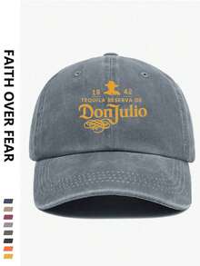 1 pieza Gorra de béisbol con protección solar exterior, con estampado de letras de moda, versátil para uso diario - multicolor - Ver 15