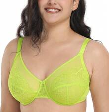 Minimizer Bras Women Full Coverage Underwire Bras Plus Size Lifting Lace Bra Heavy Breast - 凱利.格林 - 查看 2