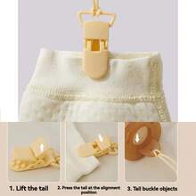 4件/1件心形牙胶防掉链，婴儿奶嘴链，出牙棒硅胶防丢绳。夹式硅胶防掉链