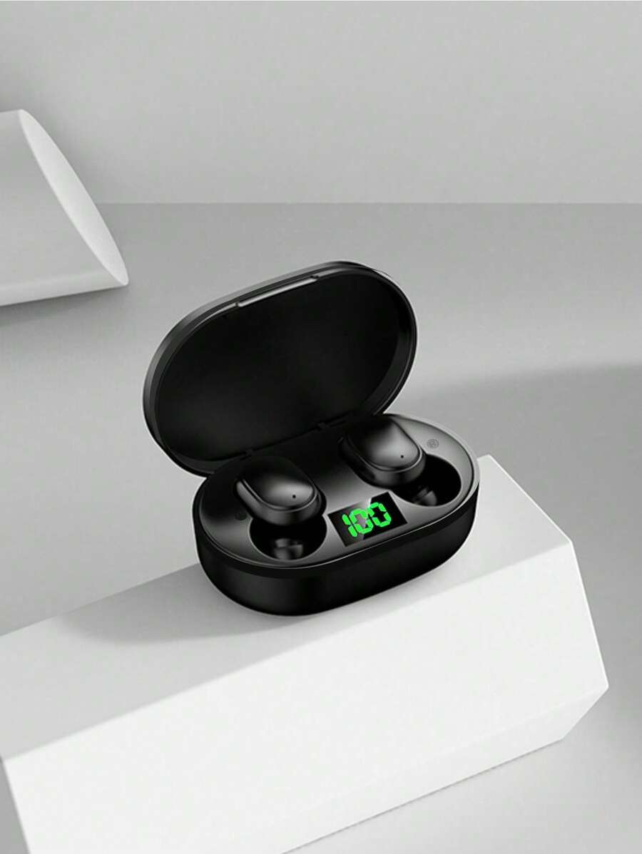 GENAI [Version améliorée] Mini écouteurs sans fil intra-auriculaires, légers, avec microphone intégré, étanches, son premium immersif, connexion longue distance avec boîtier de chargement