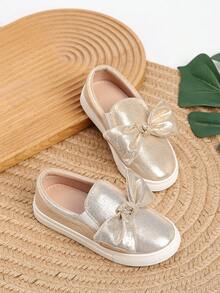 1 Par de Zapatos casuales de niña decorados con moño - Ver 1