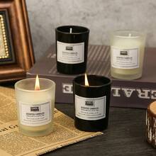 1pc Smokeless Scented Candle For DIY Holiday Decor & Gifts, Candle Size 5*6CM, Variety Of Label Designs. Scented Candles, Bath Candles To Relieve Stress And Relax, Suitable For Home, Bedroom, Birthday Gifts, Friends, Valentine's Day, Christmas, Yoga, Mother's Day, Creating Fragrant Ambiance - White - View 3