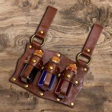 Medieval Renaissance Belt Pouch With Potions - Halloween Viking Costume Hobbit Cosplay Renfaire Accessories For Men Women - A - 查看 8
