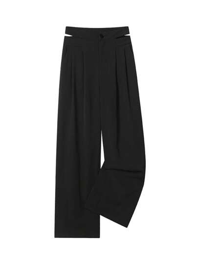 Narrow-Leg Wide Leg Casual Pants For Women, New Loose Fit Slim Straight Trousers