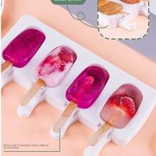 Molde de silicona para helados, molde de paletas, molde DIY de bloques de paletas de jugo, molde personalizado para forma de paleta, accesorios de repostería, accesorios de cocina, artículos para el hogar