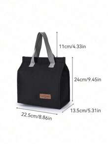 1pc Multifunctional Insulated Lunch Bag, Large Capacity Bento Bag, Waterproof Thermal Bag, Portable Food Container, Travel Bag, Summer Beach Bag, Outdoor Picnic Bag, Fits Lunch Box, Snacks, Fruits, Milk, Drinks, And Utensils, Top Handle One Shoulder Bag, Perfect For Work, School, Outdoor, Travel, Picnic And Camping, School Storage Bag, Teacher Supply Bag, Classroom Bag