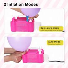 Bomba de globos eléctrica, bomba de globos portátil, inflador de decoración de fiesta de cumpleaños (220V-240V)