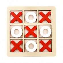 1件圣诞装饰 1件井字棋棋盘游戏，激发逻辑思维，趣味十足的家庭互动游戏。三字棋套装（部分棋子随机发送） - 彩色 - 查看 7