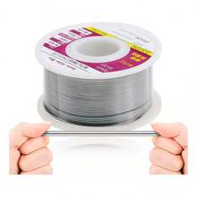 Bobina de soldadura de aleación de estaño y plomo 60/40 de 100 g y 1 mm, 60Sn/40Pb, para soldadura electrónica. - Plateado - Ver 7
