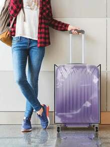 1pc Clear PVC Luggage Cover Case, Waterproof Travel Protector Suitcase Covers, Transparent Dustproof Trolley Protector, For 20 Inch To 24Inch, Not Included Suitcase Travel Essentials Travel Organizer For Beach Summer Vacation Back To School Travel Accessories Holiday Bag For School School Accessories School Stuff