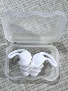 Tappi per le orecchie in silicone, tappi anti-rumore impermeabili a tre strati, super insonorizzanti e con riduzione del rumore, tappi per dormire, per la pausa pranzo in ufficio, per fare un sonnellino, accessori da viaggio, con custodia da trasporto, viaggi, vacanze, estate, ritorno a scuola, cuscino da viaggio per il collo
