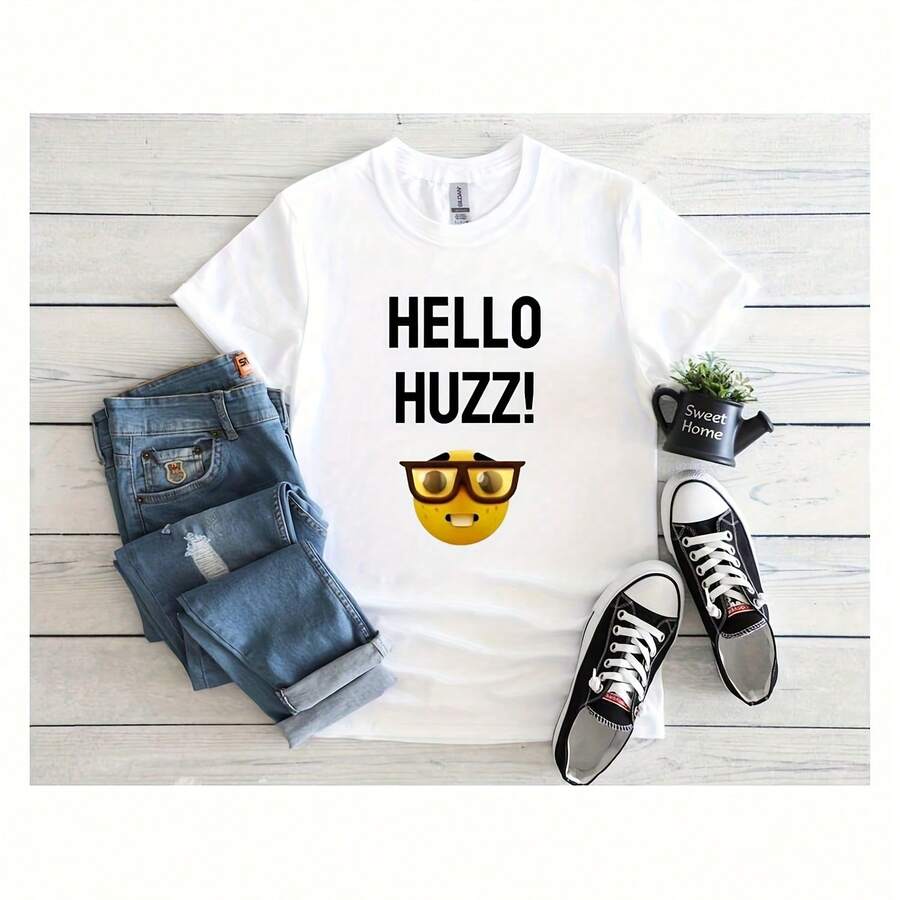 O Huzz Ing Brainrot Funny For Nagers Meme Funny N Slang Funny Tea Pm 220G Cotton T-Shirt – Durable Yet Soft Blending Street, Retro, And Minimalist Vibes – Perfect For Daily Wear, Work, Weekend Outings, Or Lounging – I Gift For Him Or Her, Birthday, Annrsary, Or Just Because - White - View 1