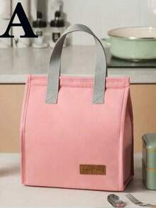 1pc Thermal Insulated Lunch Bag,Large Capacity Reusable Lunch Tote Bag With Waterproof Portable Design, Ideal For School & Office - Keep Your Food Fresh & Delicious, Bento Bag, Handheld Bag, Kitchen Picnic Summer Travel Essentials - Multicolor - View 16
