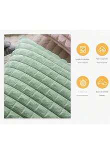 1 pieza funda decorativa para cojín de felpa suave diseño a cuadros con cremallera invisible medida 45x45cm navidad Christmas navideño acogedor moderno