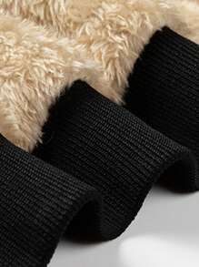 Jaqueta Casual Quente de Fleece para Homens, Uso Casual Externo de Outono/Inverno, Design Minimalista