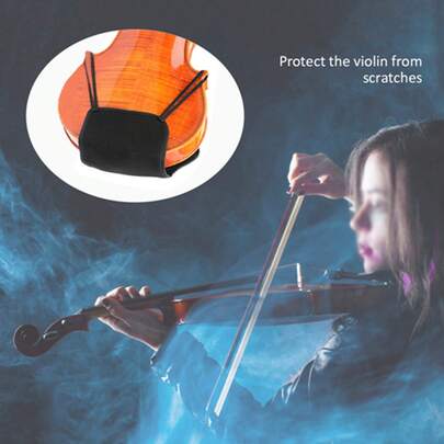 Almohadilla de barbilla para violín, funda de esponja de algodón suave, protector, accesorios para instrumentos musicales