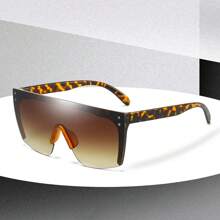 Gafas deportivas de plástico personalizadas con estilo callejero de moda para mujer, resistentes al viento, para uso al aire libre, conducción y ciclismo