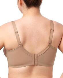 HSIA Minimizer Bras Women Large Bust Full Coverage Lace Plus Size Bra - Scales - Beige Brown - View 3