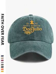 1 pieza Gorra de béisbol con protección solar exterior, con estampado de letras de moda, versátil para uso diario - multicolor - Ver 14