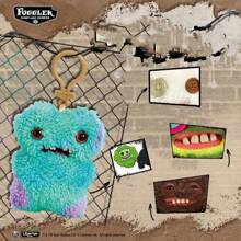 Spin Master Official Authentic Fuggler Key Rings 5 Inch Funny Ugly Monster Soft Plush Keychains Cute Monster Funky Tooth Collectible Toy Weird Stuffed Plush Doll Holiday Birthday Gift