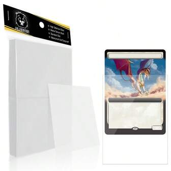 100 个/套、500 个/套卡套 66*91 毫米、透明软交易卡套、聚丙烯 (PP)、塑料卡保护套适用于 63*88 毫米卡、MTG 游戏卡标准卡