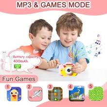 Kids' Camera Toy With Funny Monster Silicone Case, Cute Cartoon Design, Perfect Surprise Gift For Boys & Girls Ages 3-12