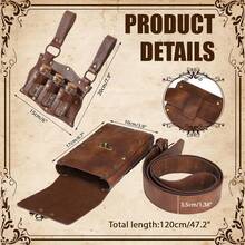 Medieval Renaissance Belt Pouch With Potions - Halloween Viking Costume Hobbit Cosplay Renfaire Accessories For Men Women - A - 查看 6